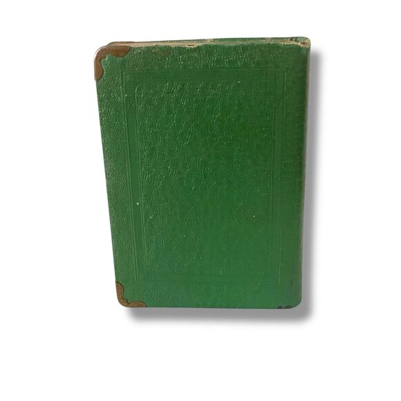 Green Metal Book Bank Advertising Small Souvenir Collectible Vignette Piece - Picture 9 of 10